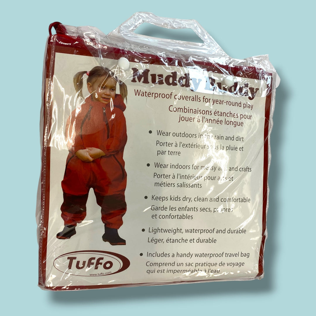 Red Muddy Buddy Rainsuit, 12m