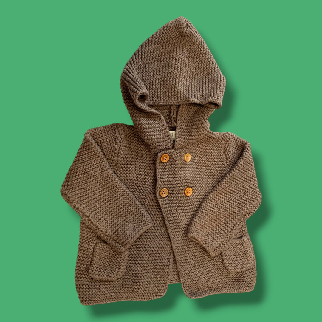 Brown Zara Knit Sweater, 6-9m