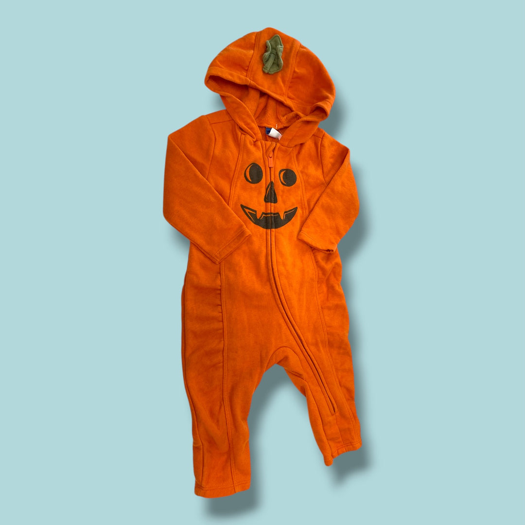 Orange Carter Halloween Romper, 12-18m