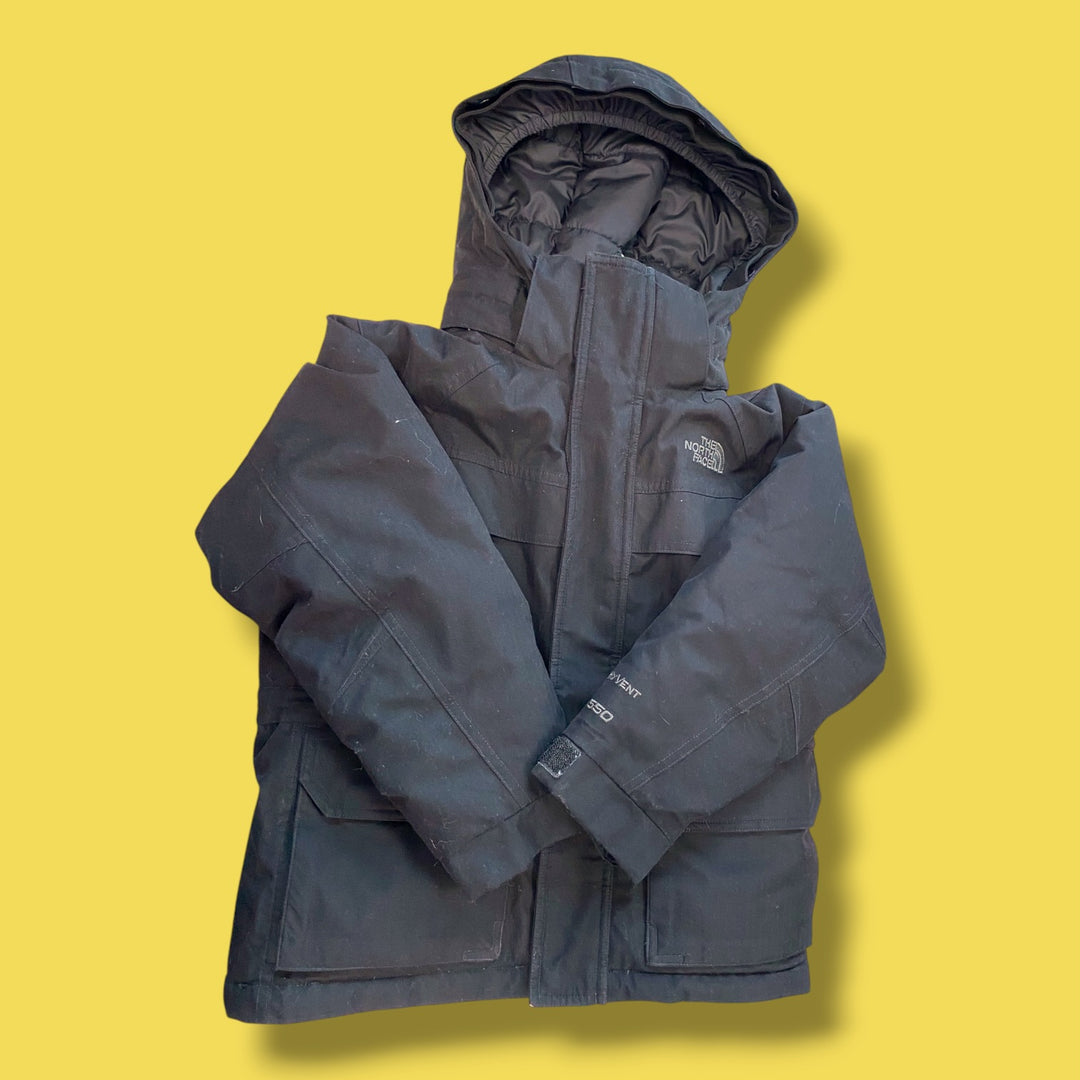 Black North Face Winter Parka, 6Y