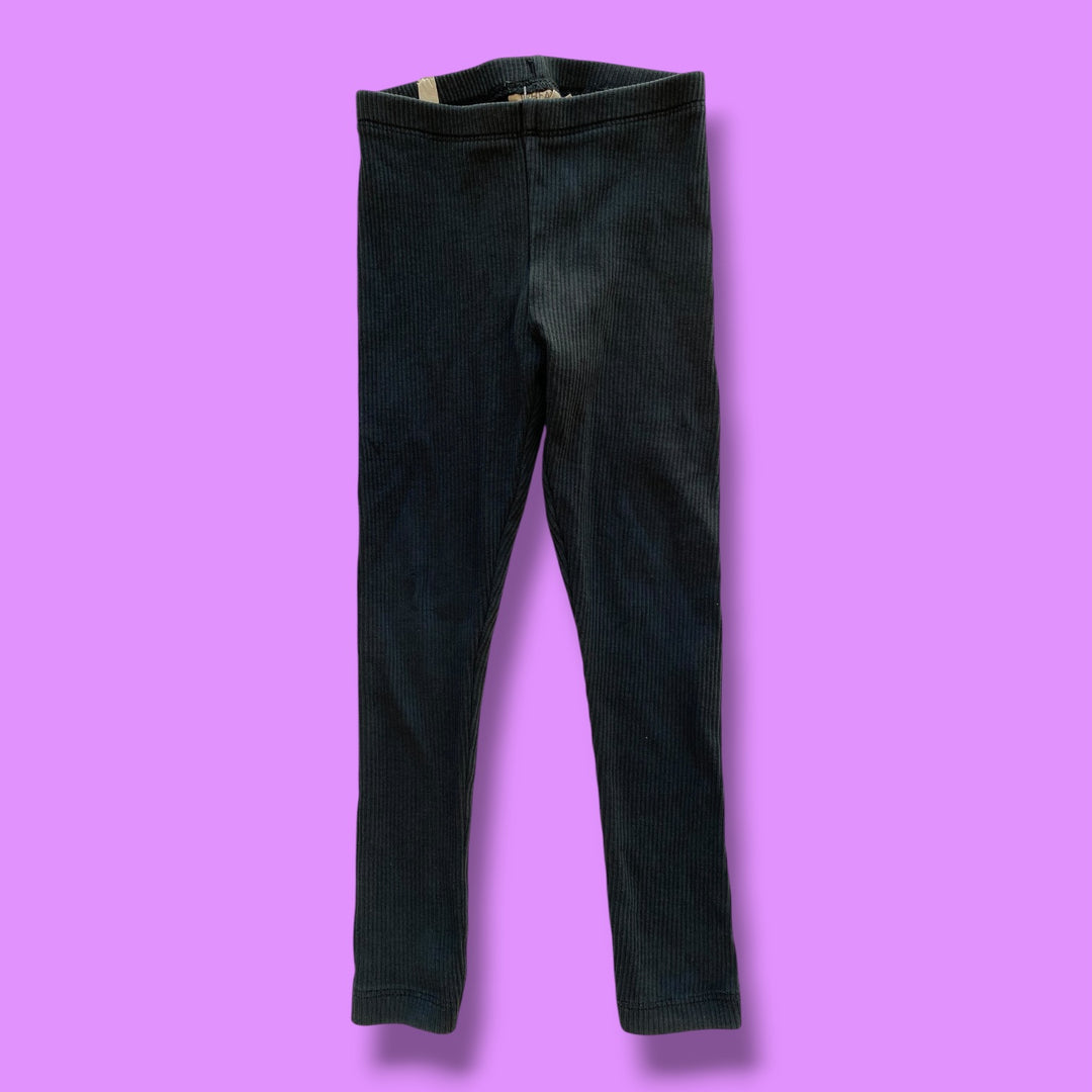 black Wheat *as is hole* Ribbed Legging, 3Y