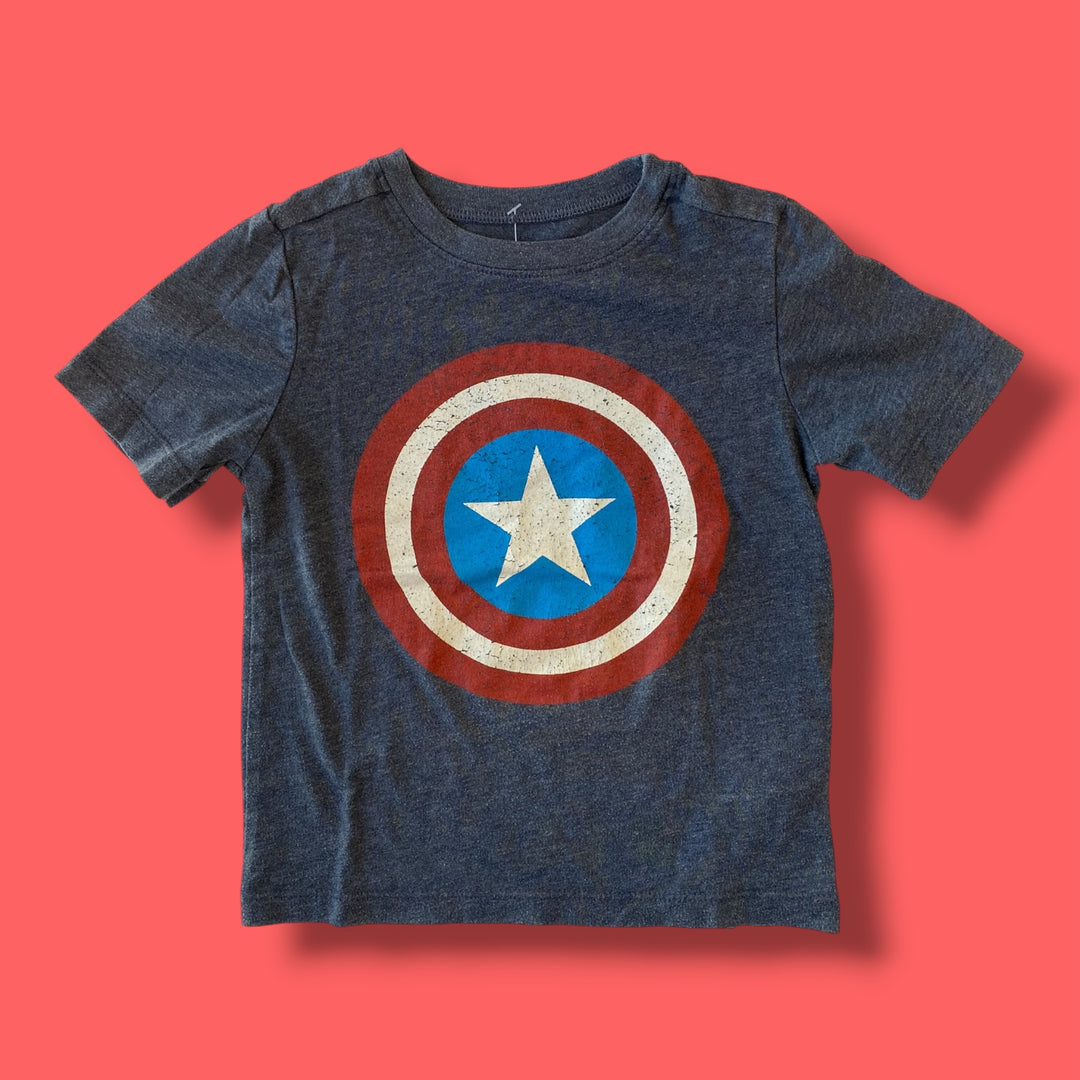 blue Old Navy captain america tee, 3Y