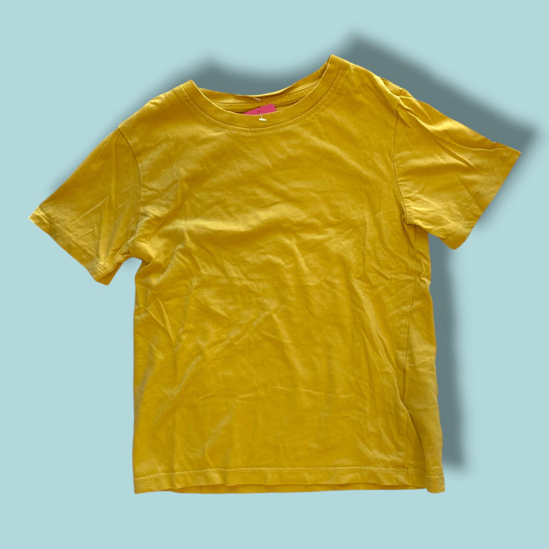 Mustard Yellow h&amp;m tee, 6-8Y