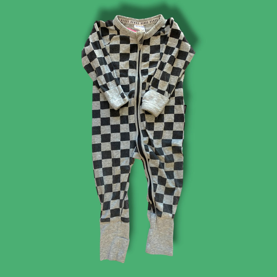 Grey Bonds Romper, 6-12m