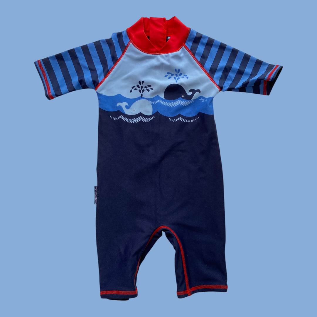 Blue Jojo Maman One piece, 12-18m