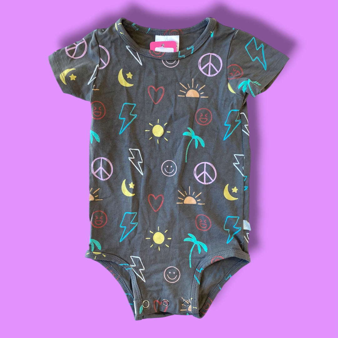 Grey Jax &amp; Lennon Bodysuit, 6-12m