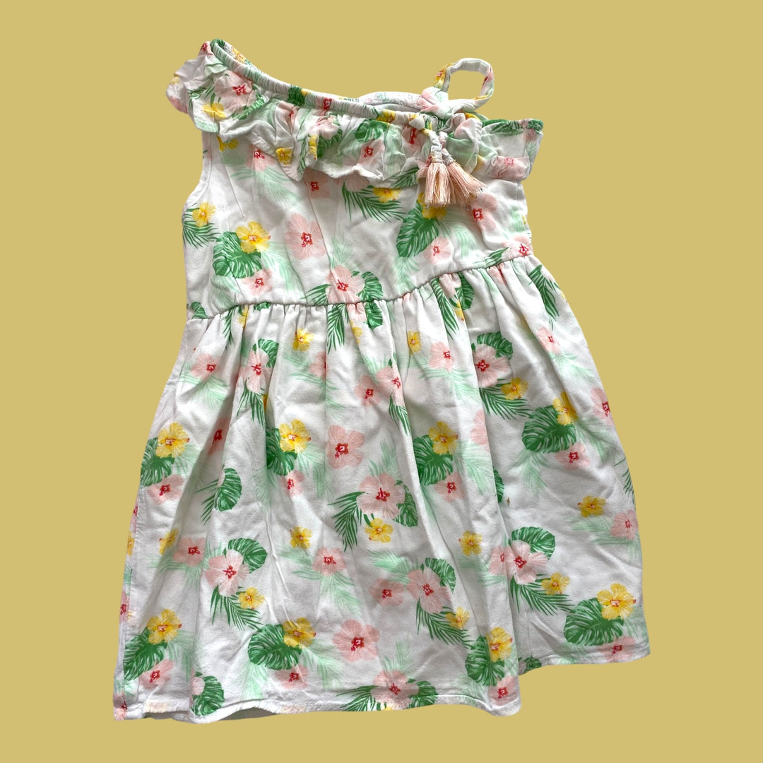 White M&amp;S Dress, 3-4Y