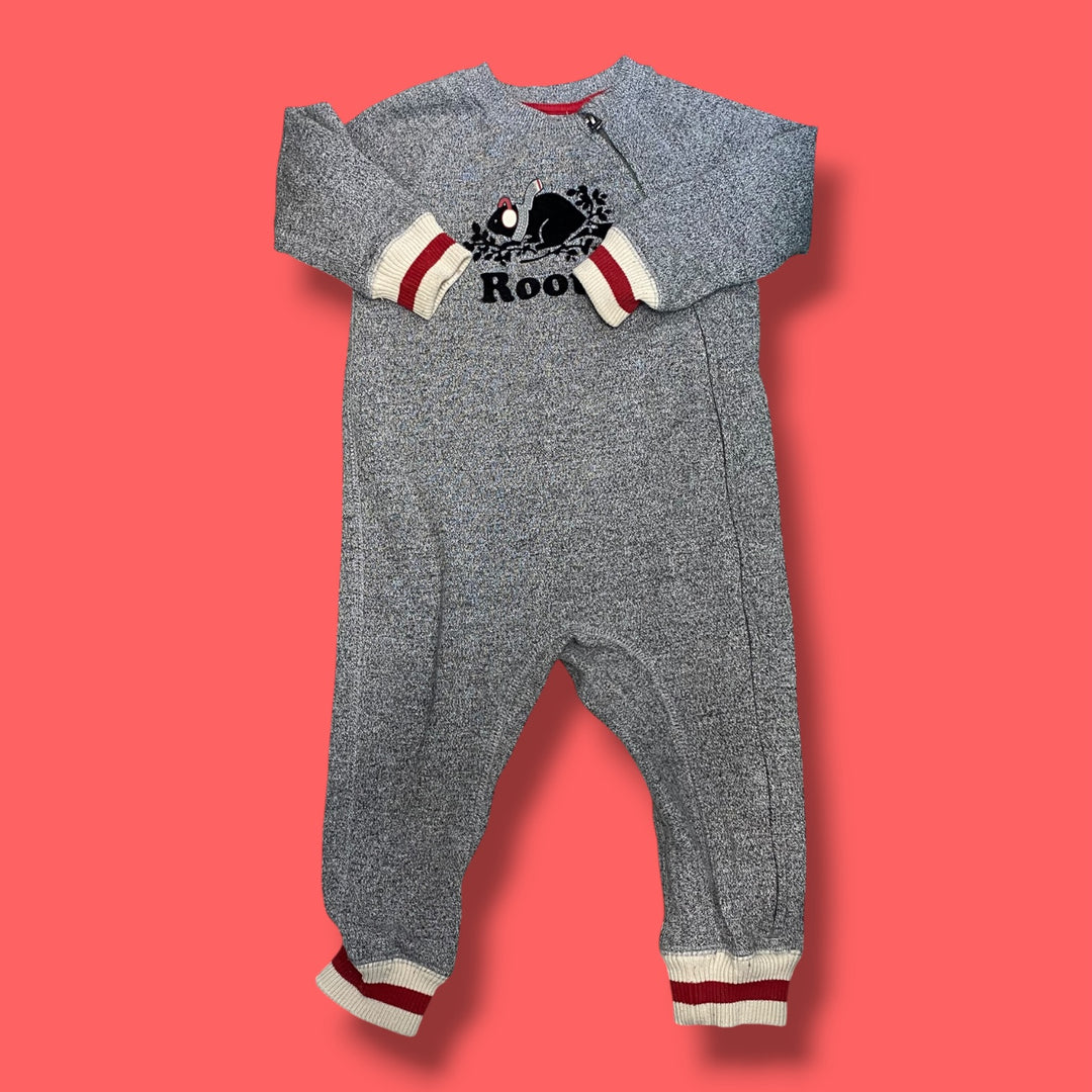 grey Roots heathered romper, 18-24m