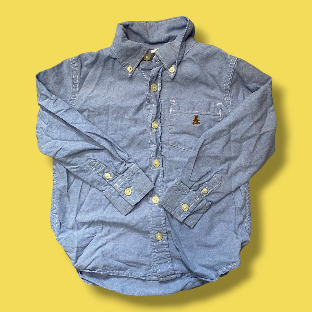 blue gap button up, 4Y