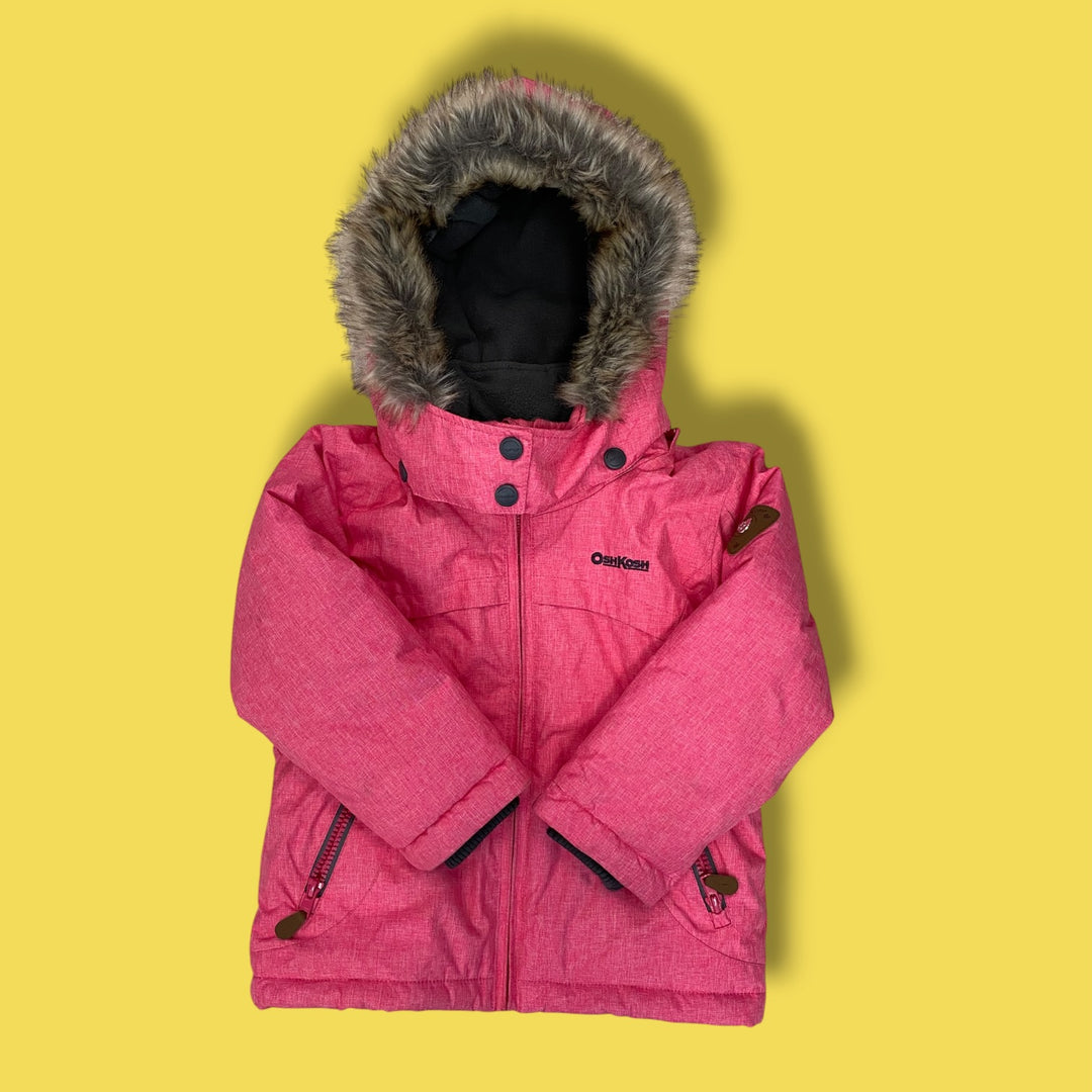 pink oshkosh winter jacket, 3y