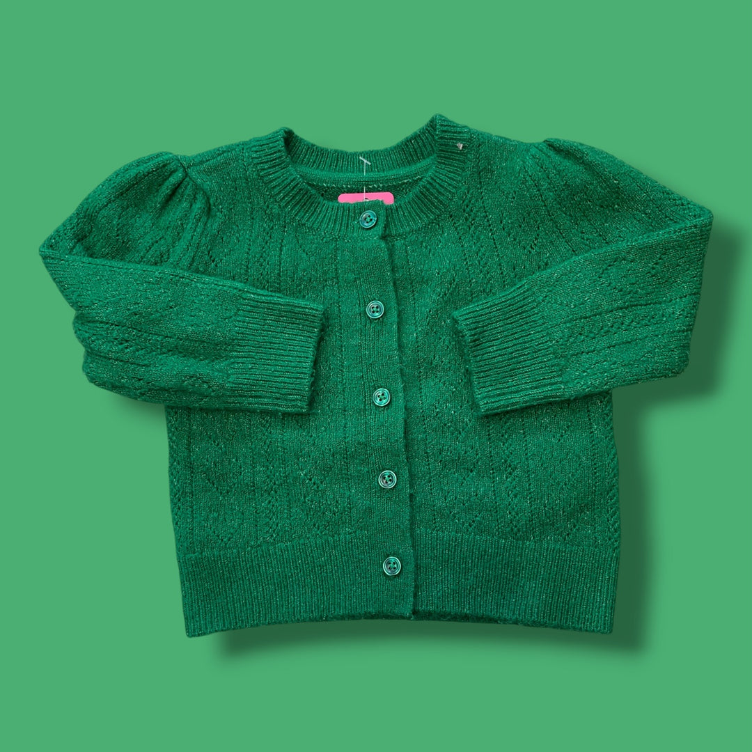 Green Gap Knit Sweater, 12-18m