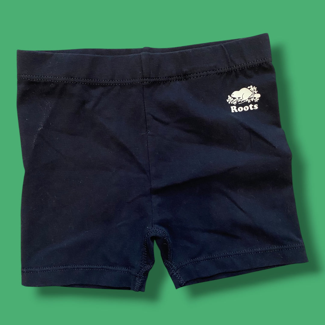Black Roots Biker Shorts, 4Y
