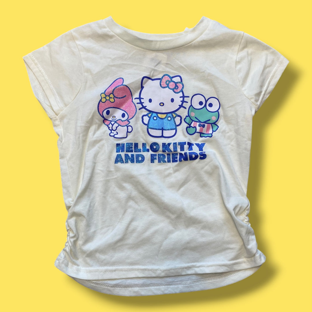 cream  nwt hello kitty tee, 6y