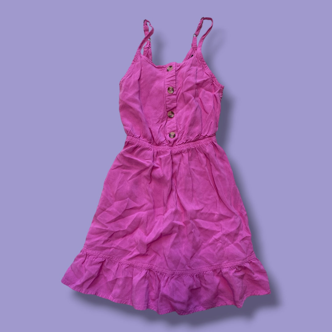 pink george romper, 7y