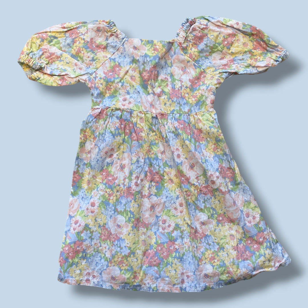 Pink Joe Fresh flower dress, 4Y