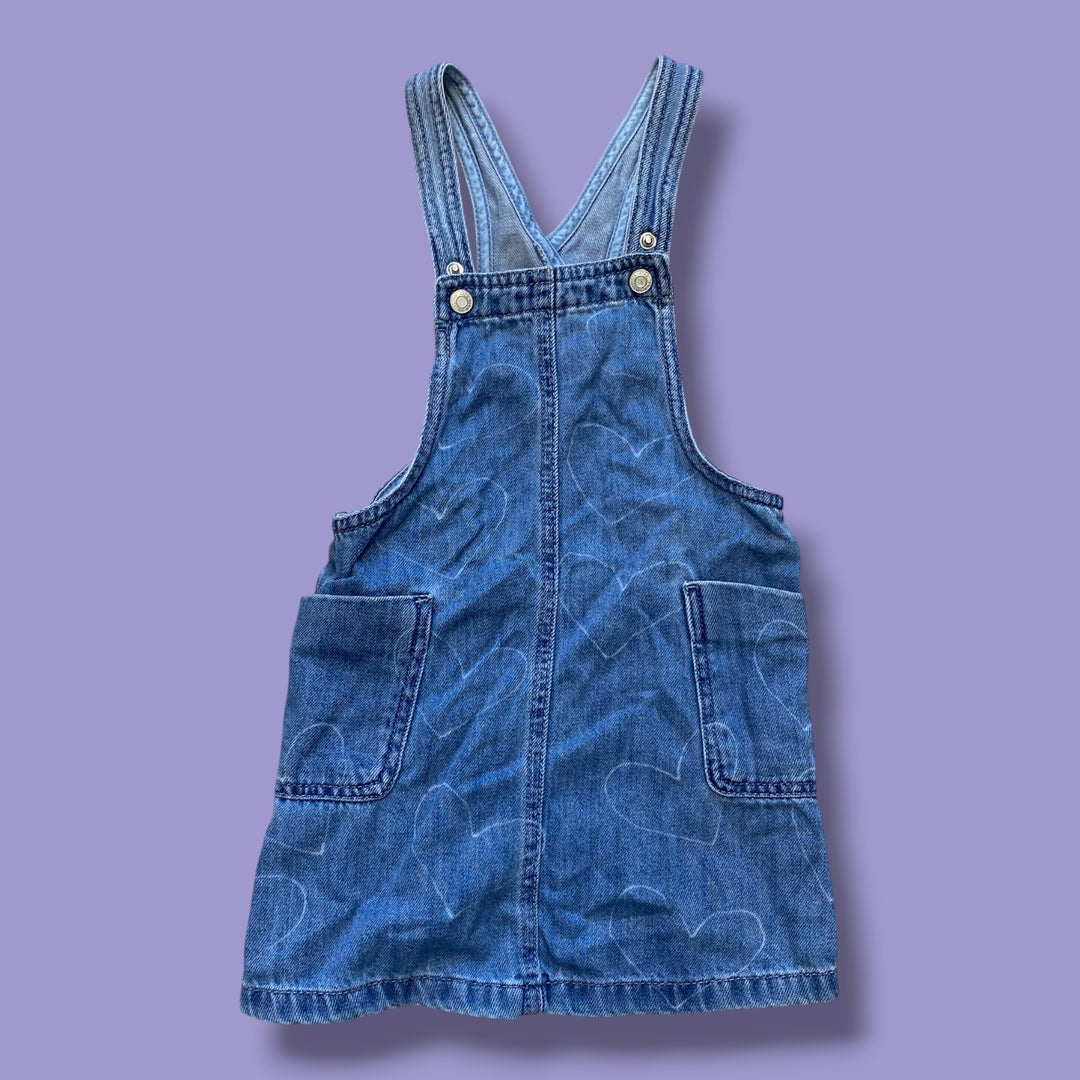 blue zara overalls, 4Y