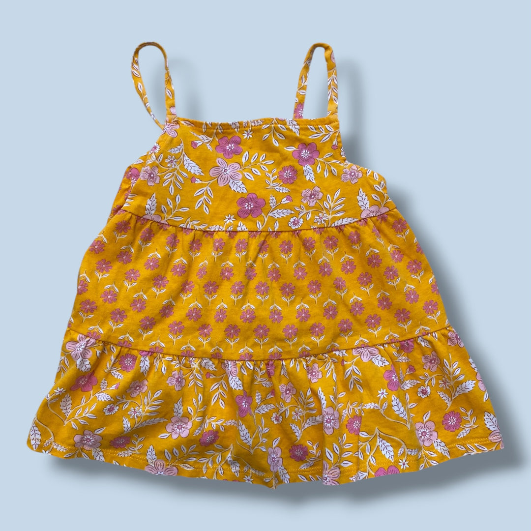orange carters tunic top, 5y