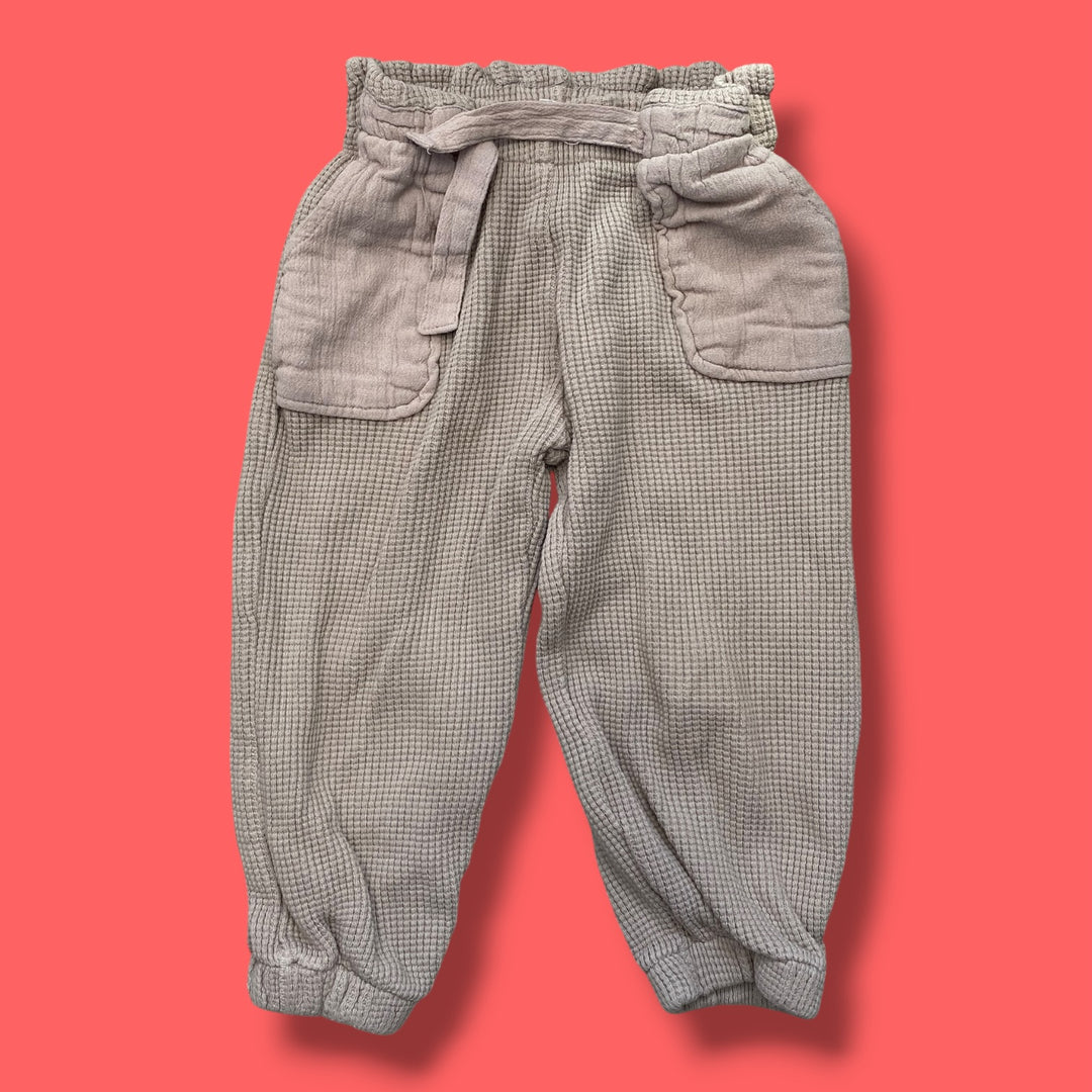 grey Zara waffle pant, 18-24m