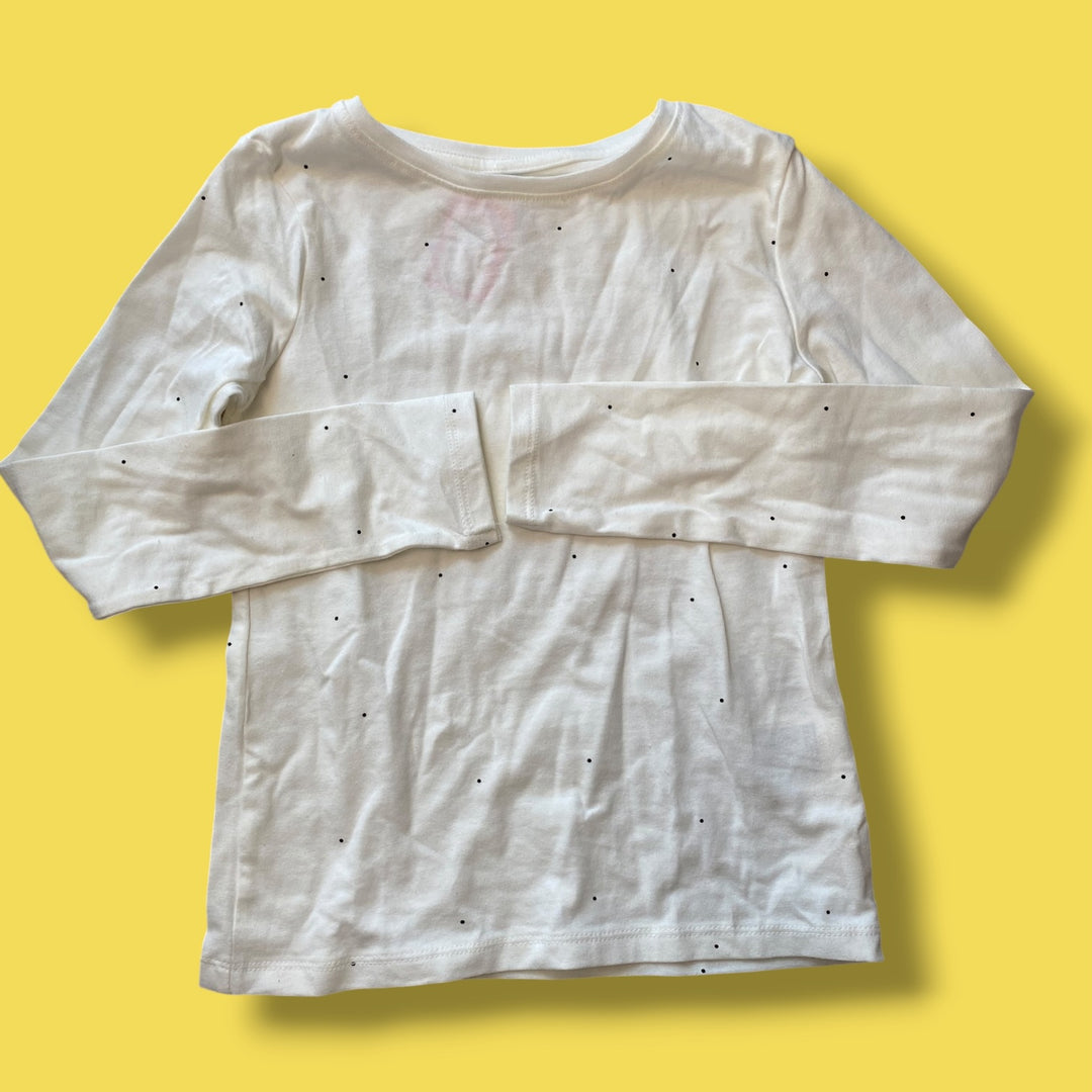 white H&amp;M dot long, 6-8y