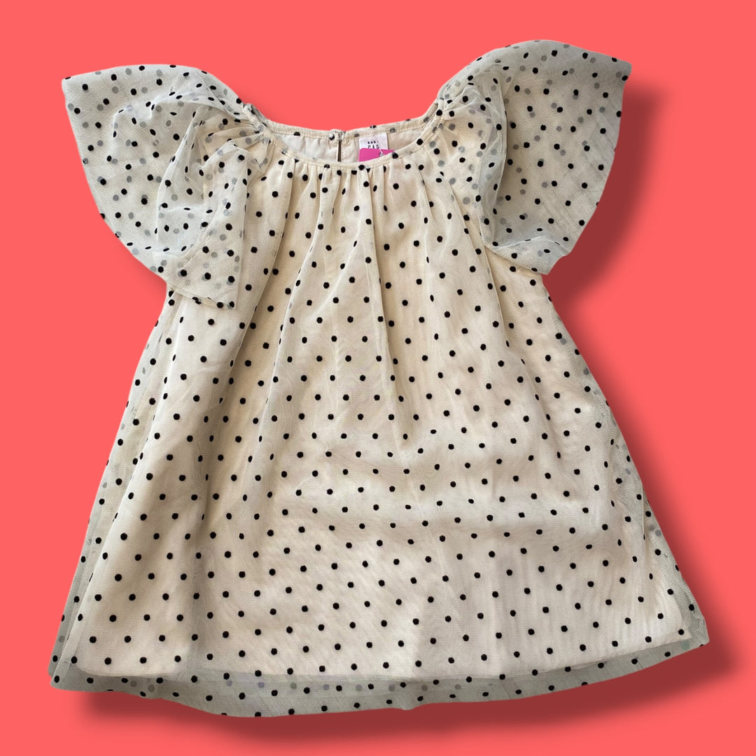 beige Gap NWT polka dot dress, 2Y