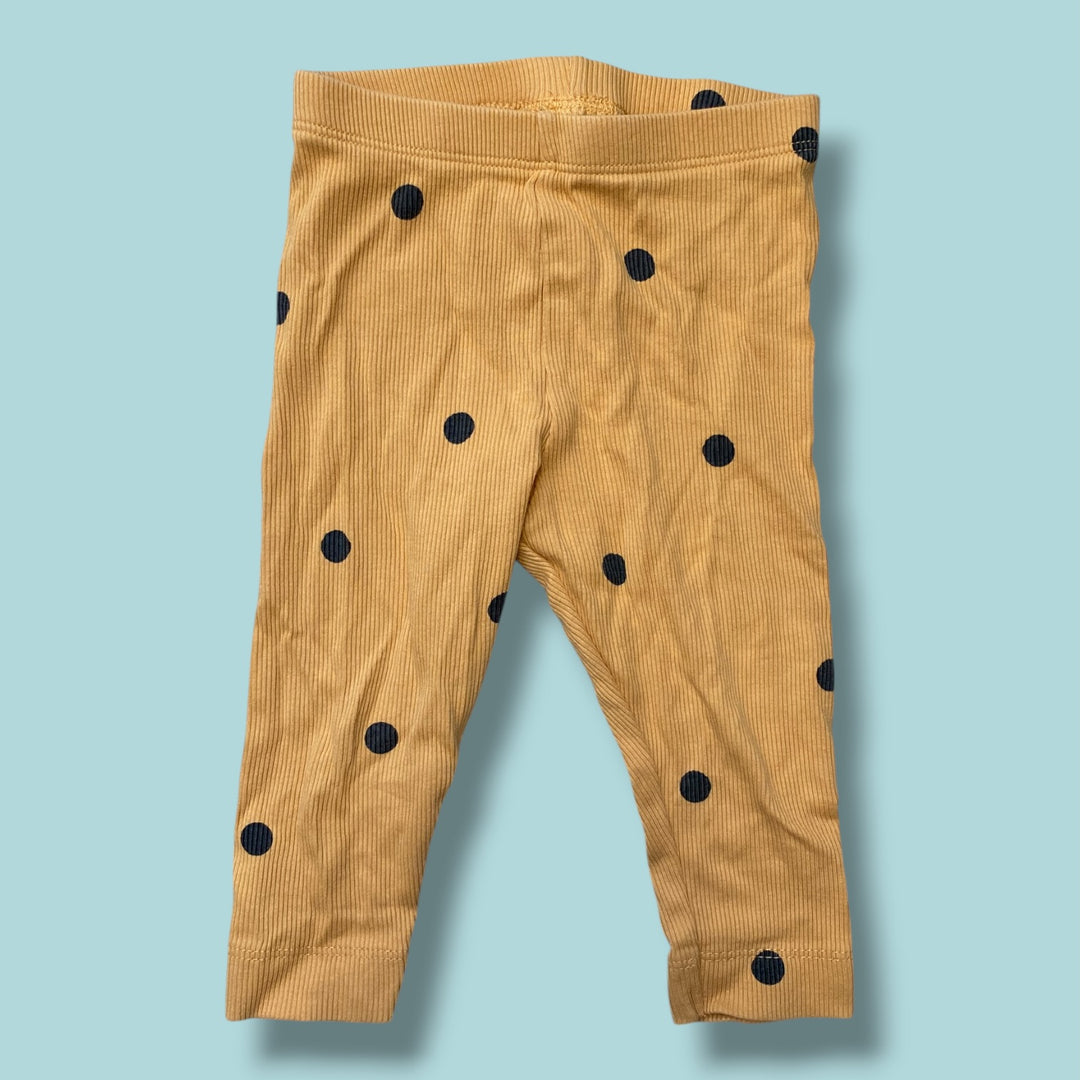 orange h&amp;m legging, 9-12m