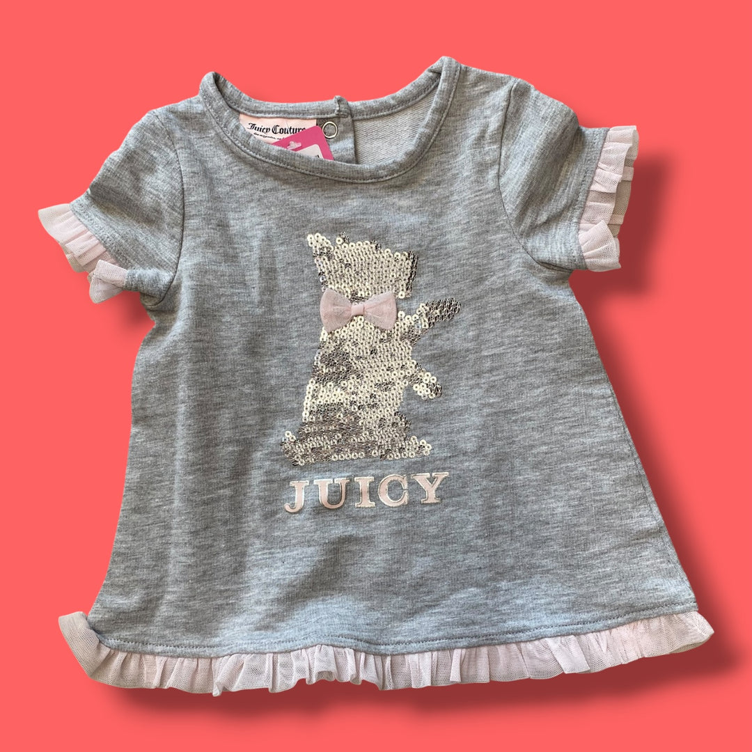 grey Juicy Couture sequin dress, 6-9m