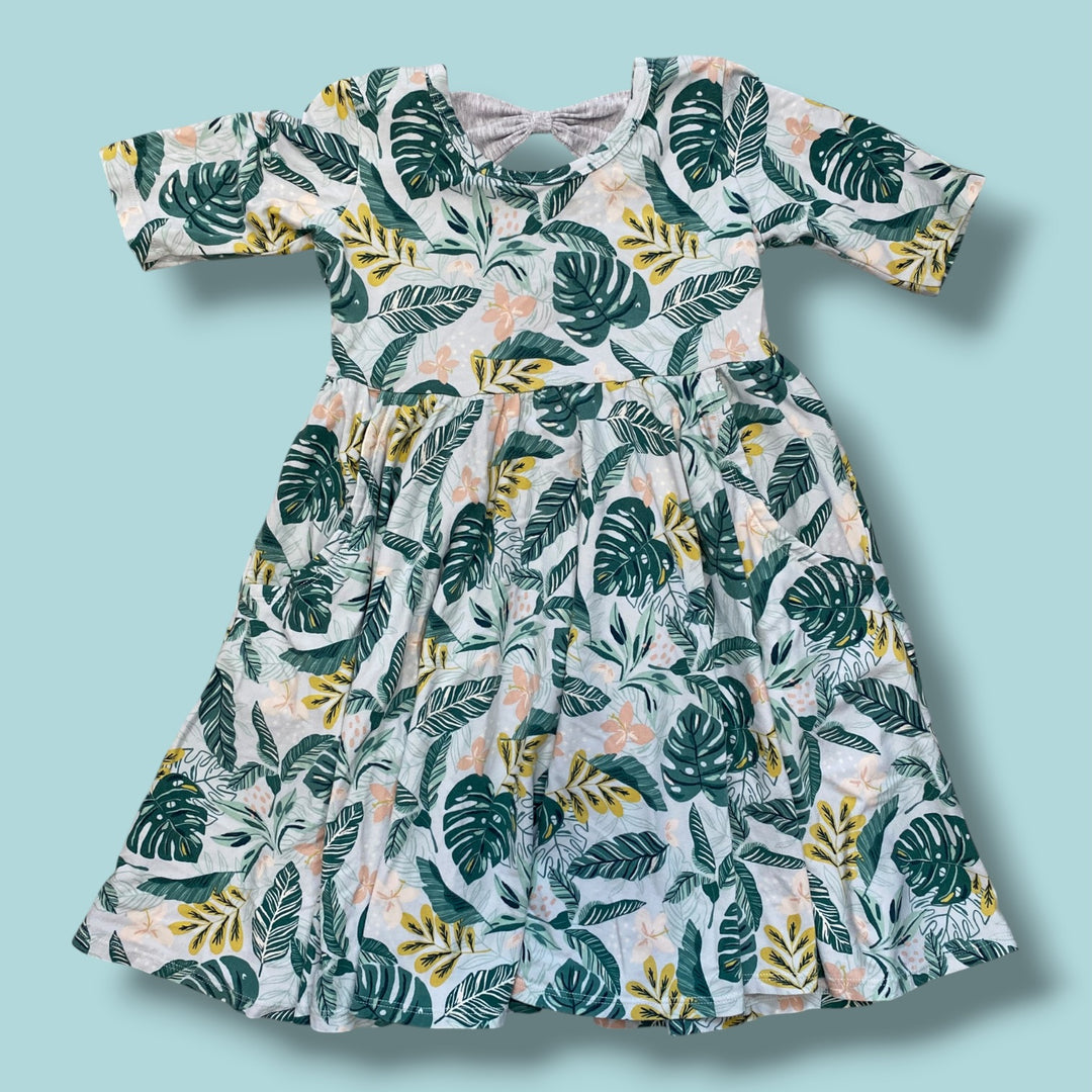 blue Loulou Lollipop twirl dress, 4Y