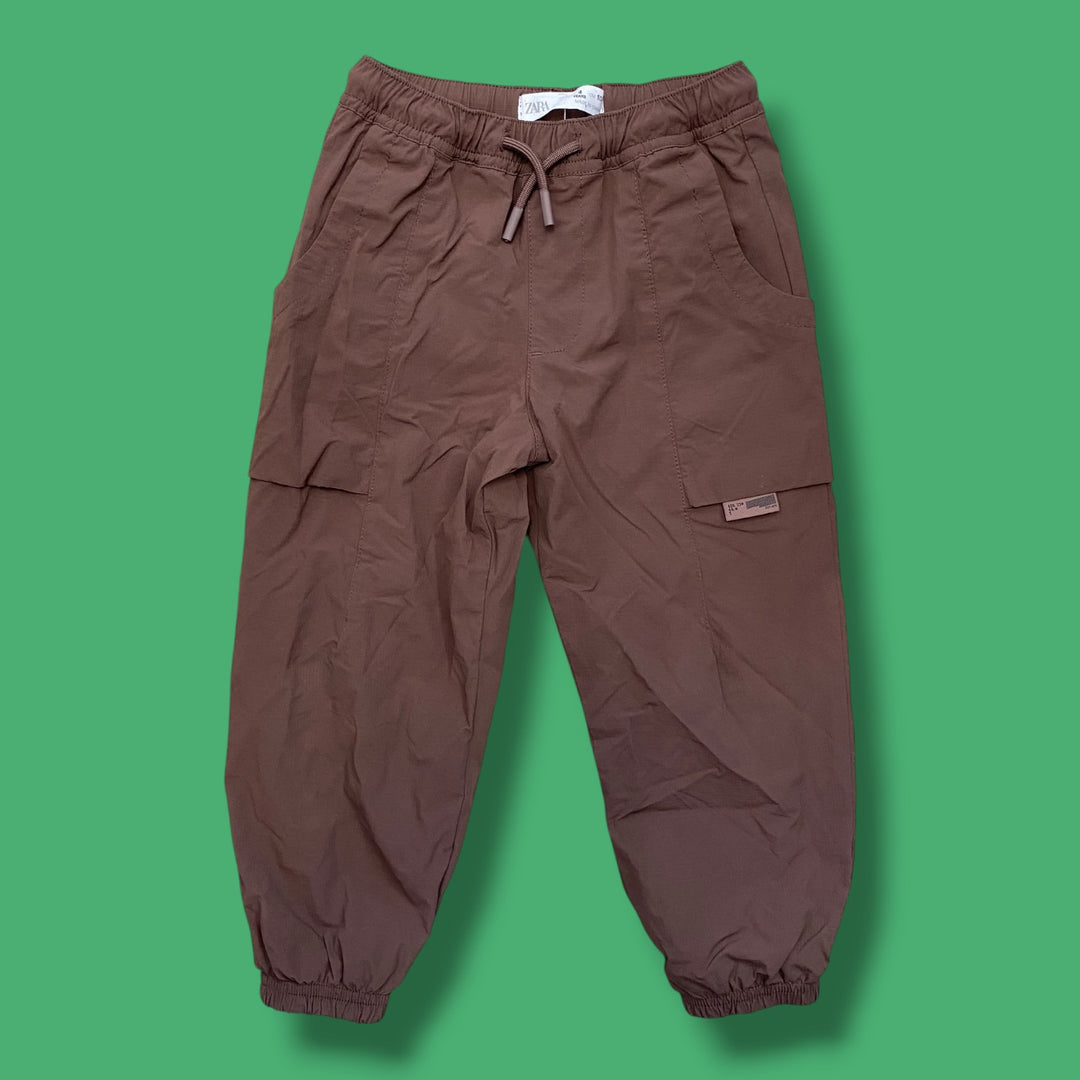 purple zara lined pant, 4Y