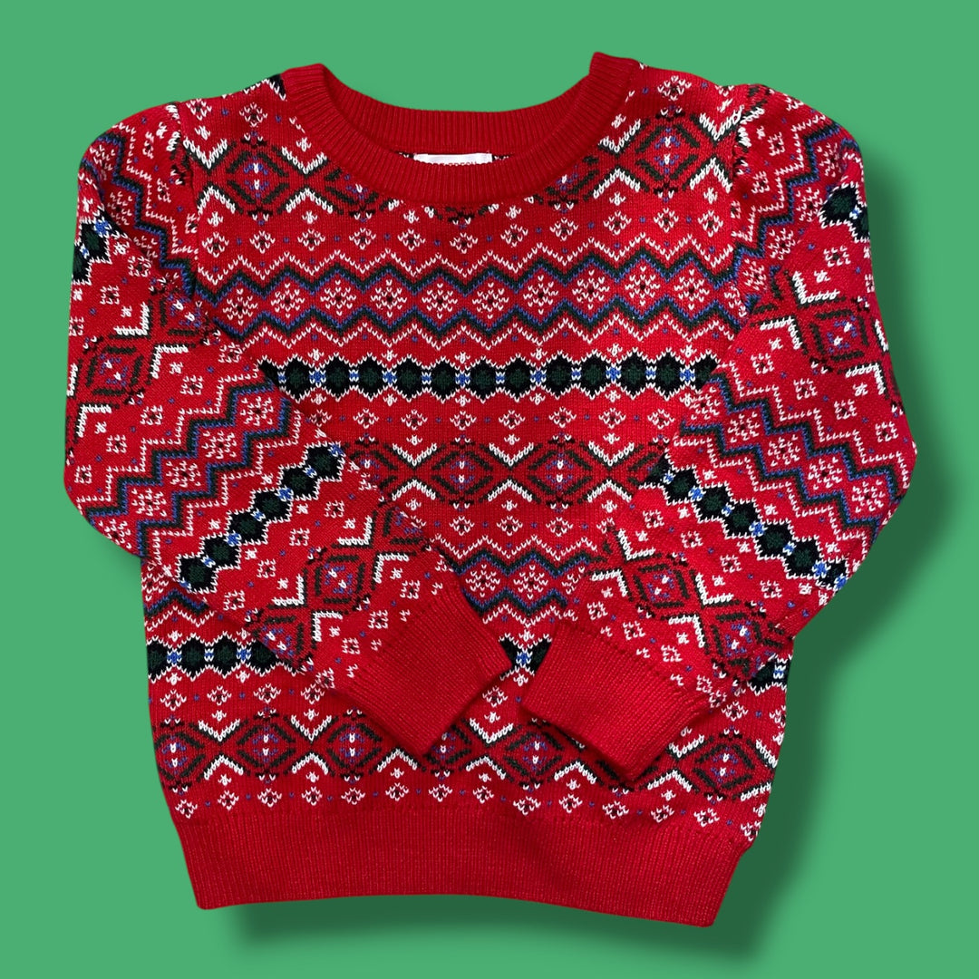 red joe holiday sweater, 4y
