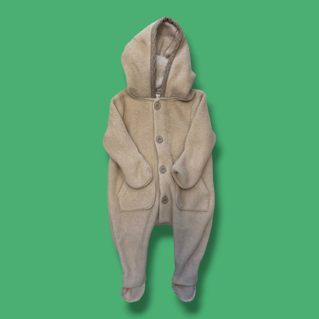 beige zhoe &amp; tobiah warmsuit, 0-6m