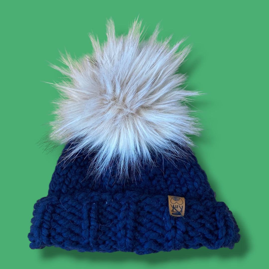 Blue KbyK Knit Hat, 3-6m