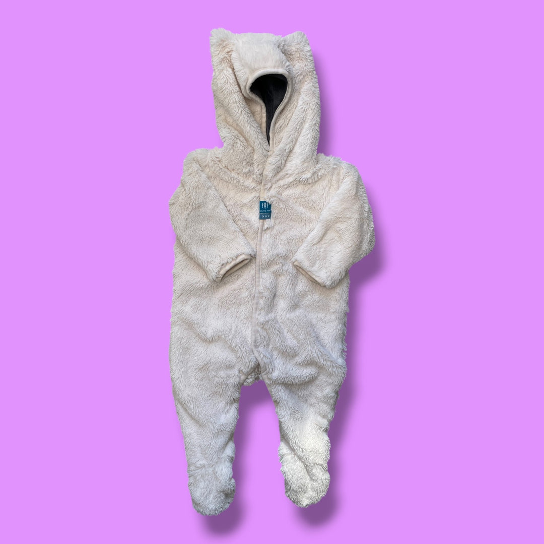 Off White Souris Mini Warmsuit, 6-9m