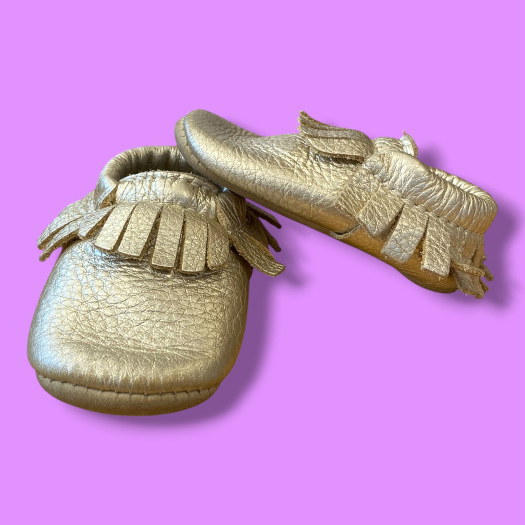 Gold Mini Moc Slip On, 2.0