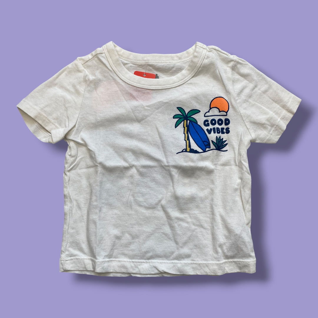 White Gap Short Sleeve, 2Y