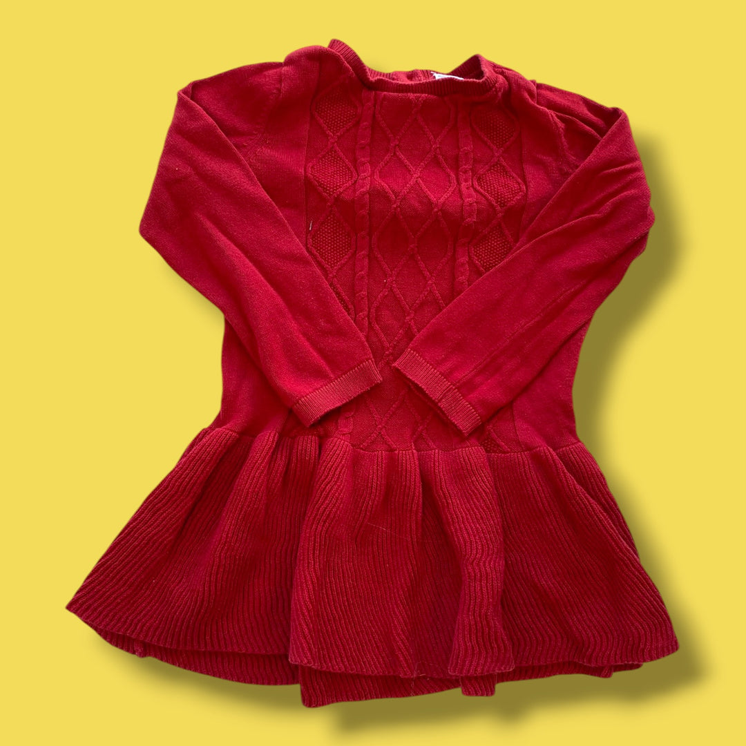 red carters knit dress, 2Y