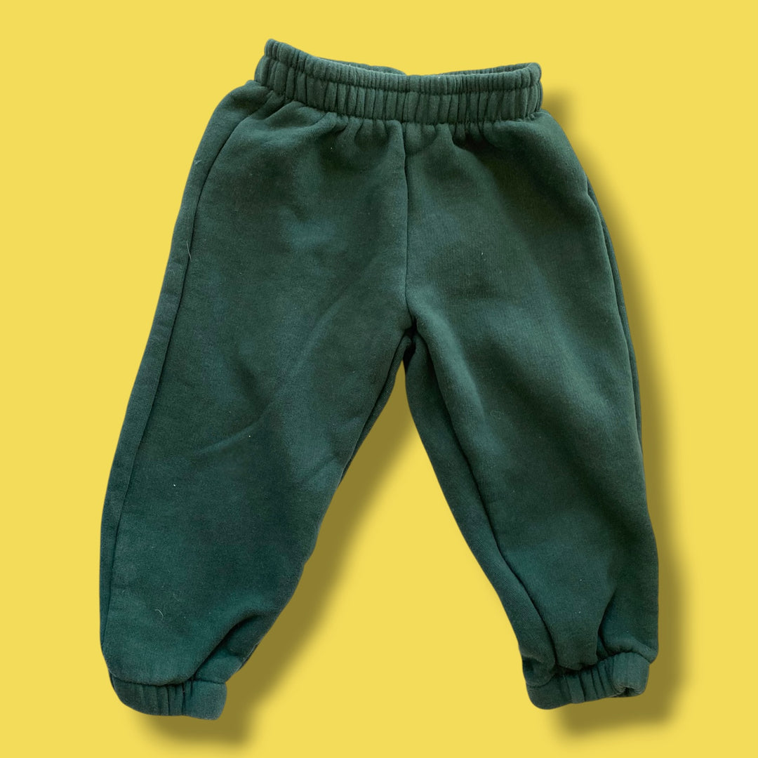 green zara sweatpants, 4Y