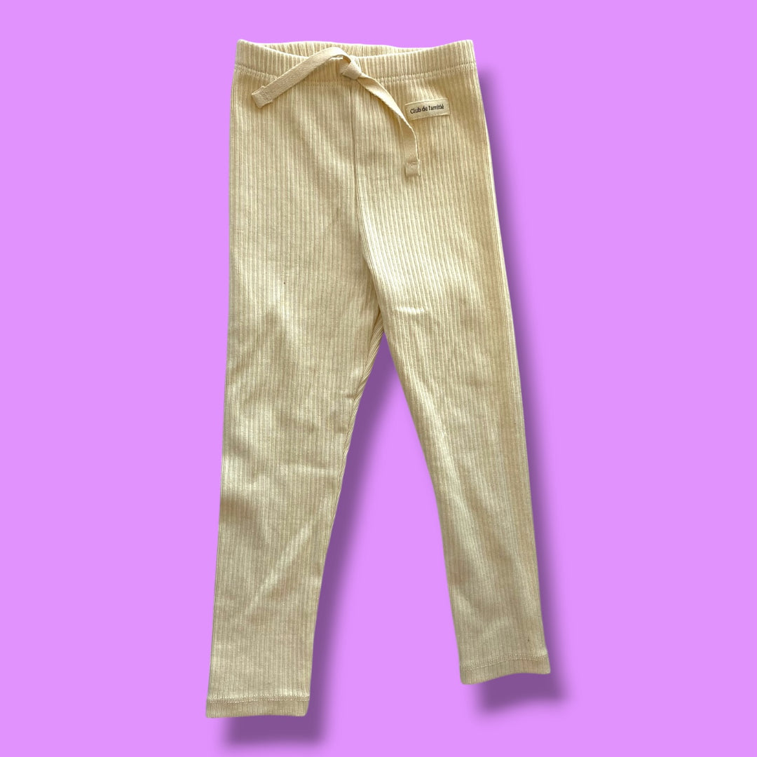 cream zara legging, 3Y