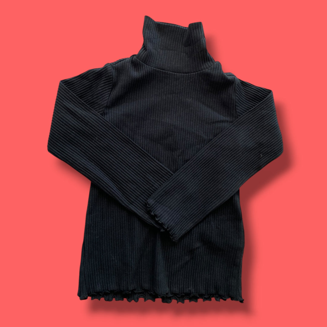 black zara turtleneck, 4/5y