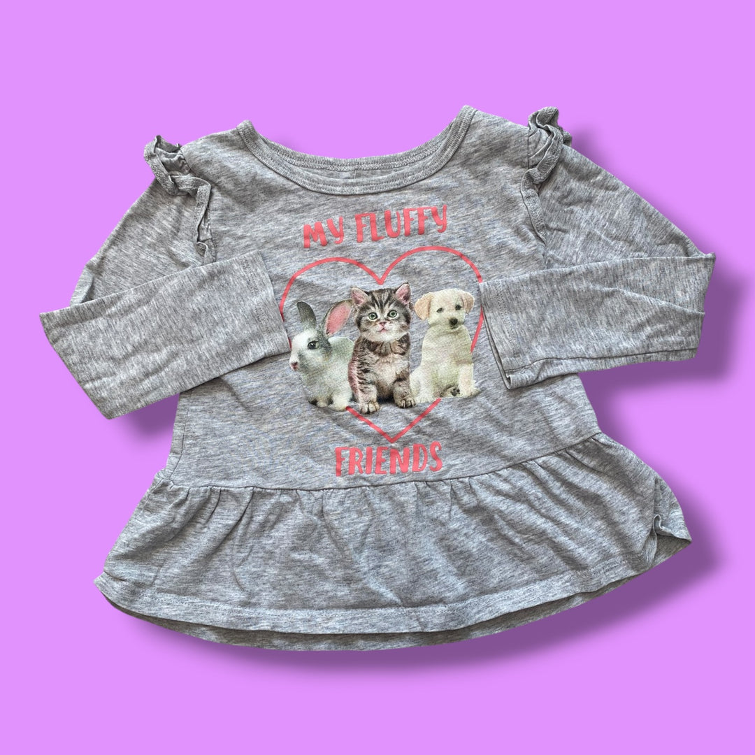 grey Carters cute pet graphic long , 3Y