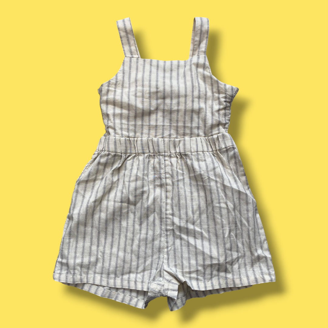 Cream H&amp;M tie romper, 5y