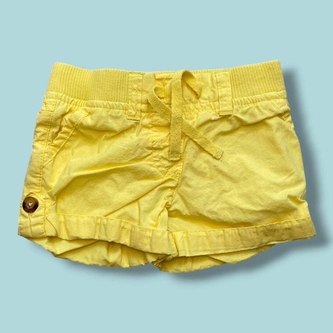 yellow Minoti shorts, 12m