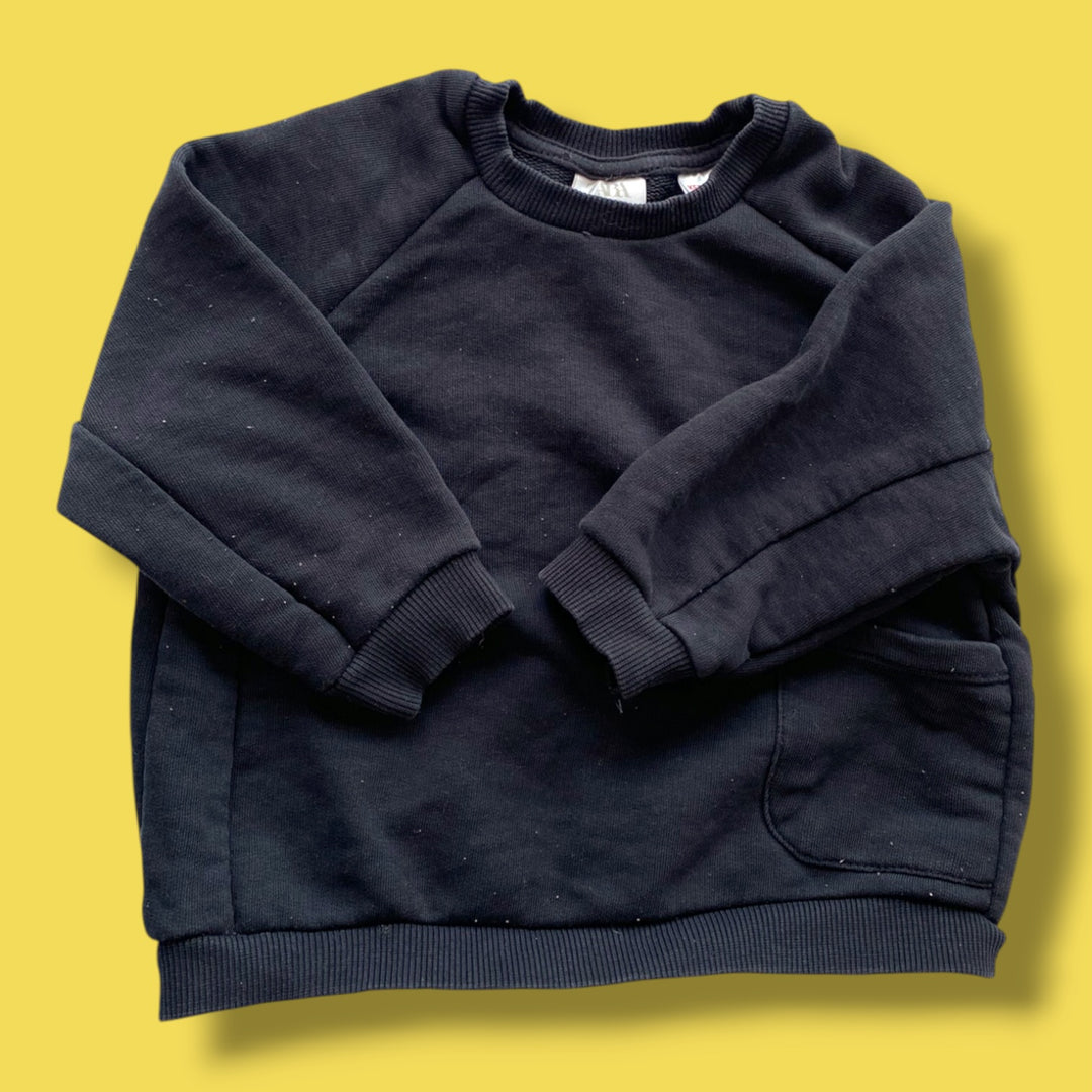 black zara sweatshirt, 2/3y