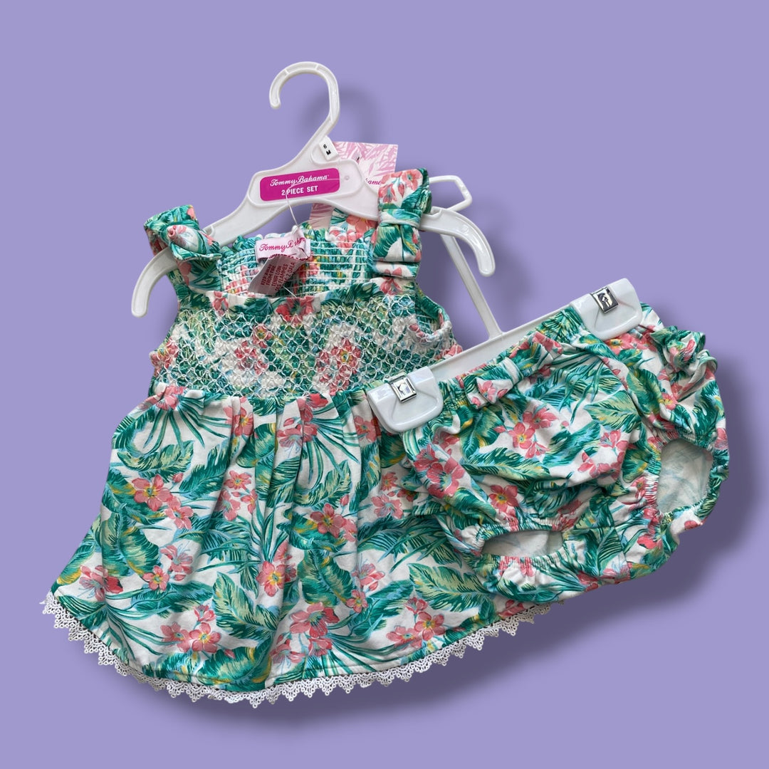 Tommy Bahama nwt floral dress set, 6m