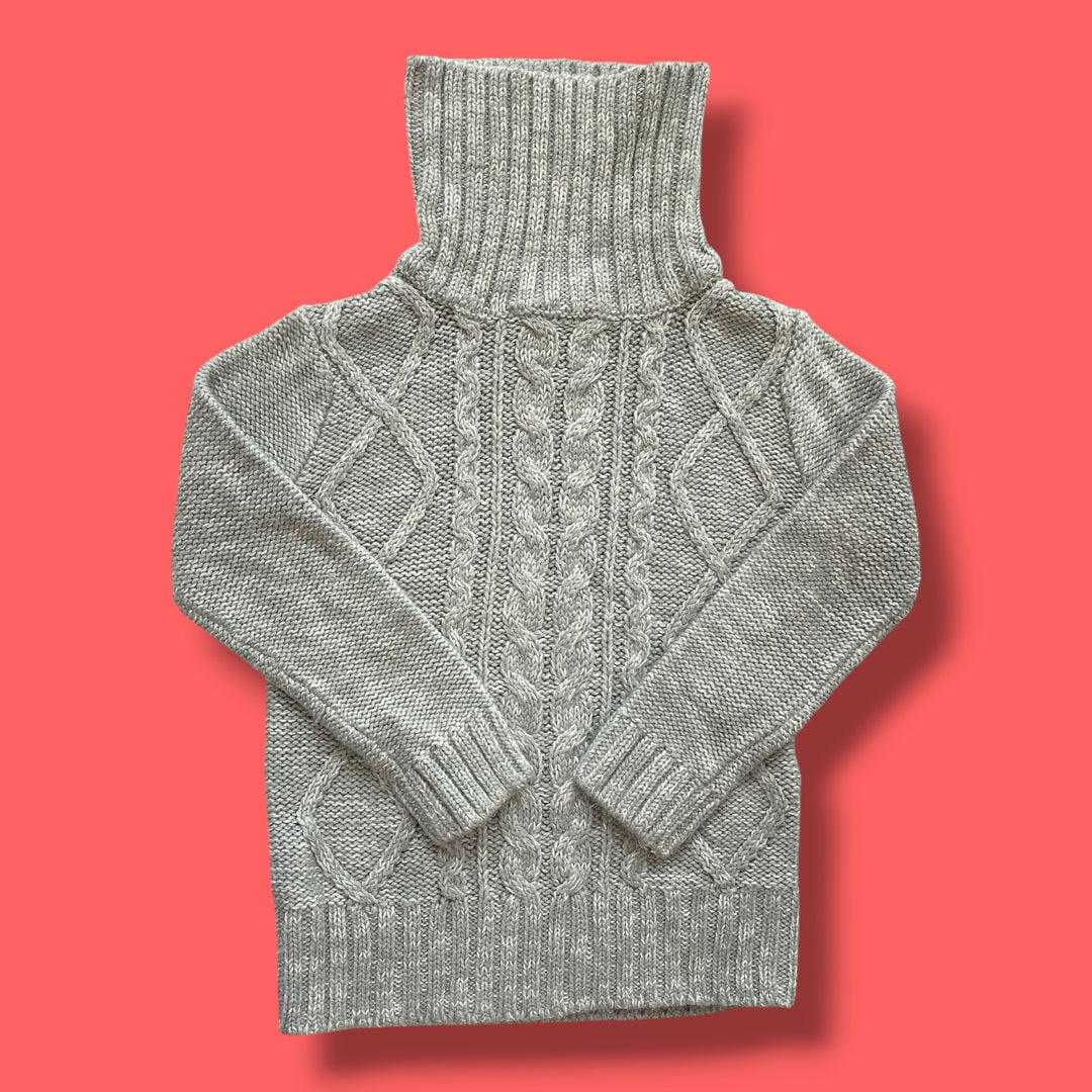 grey Joe Fresh cable knit, 3Y