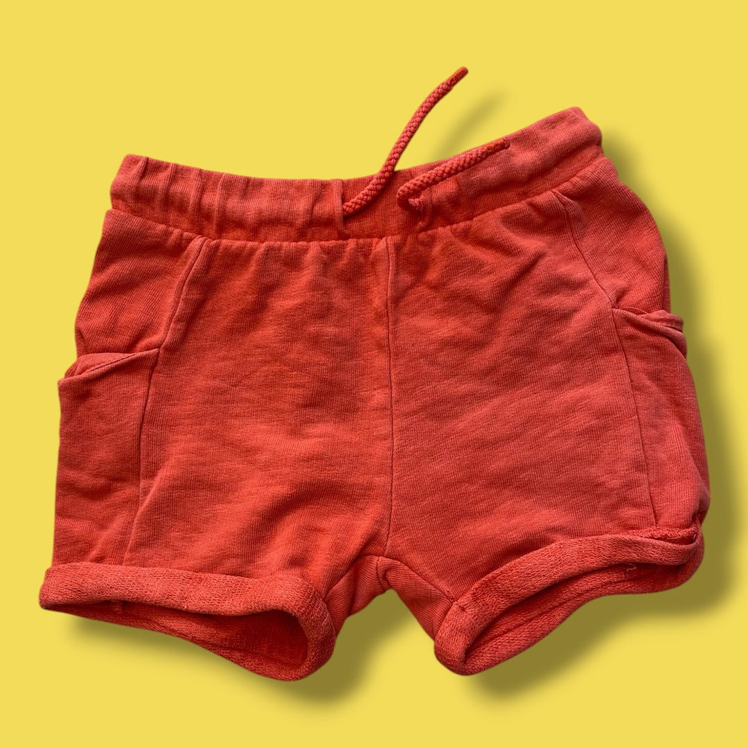 orange scooby-doo jogger shorts, 18-24m