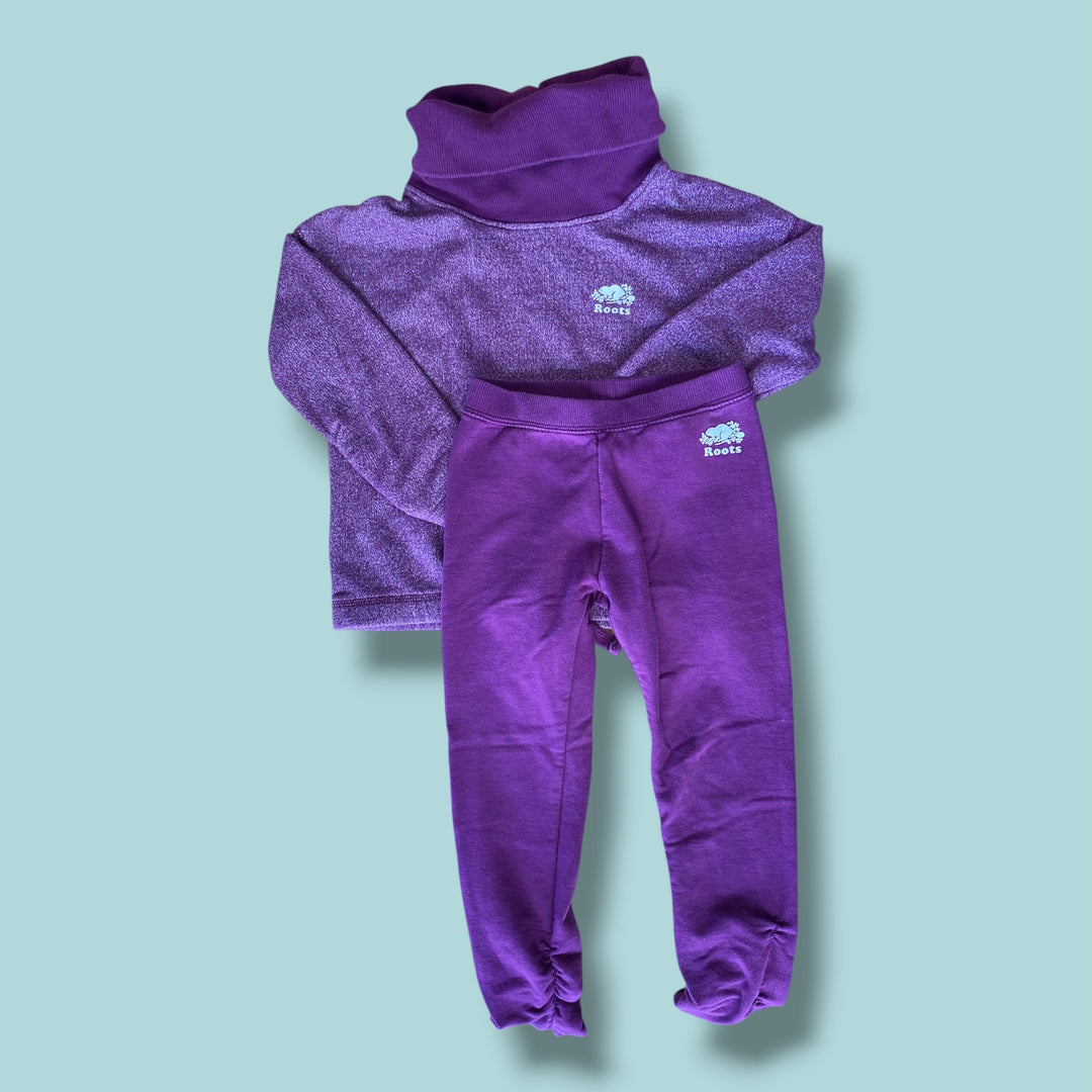 Purple Roots 2 piece Joggers Set, 5Y