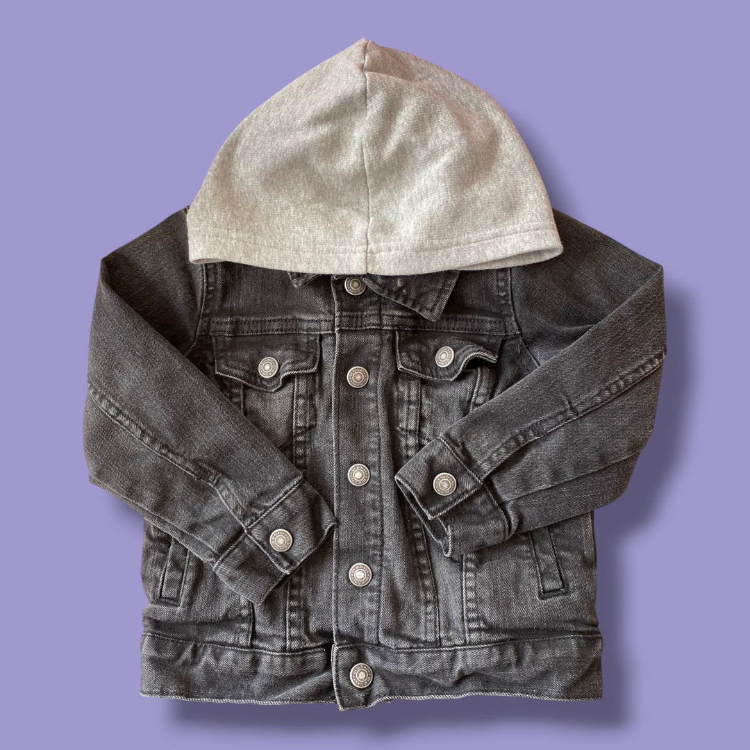 Black Old Navy Denim Jacket, 3Y