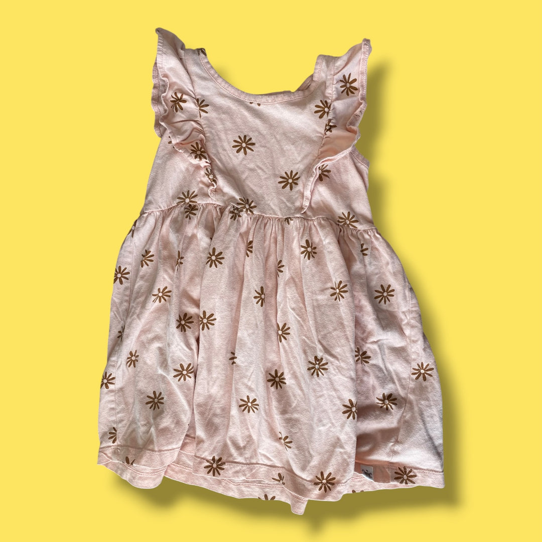 Pink Rise Little Earthling Dress, 3-4Y