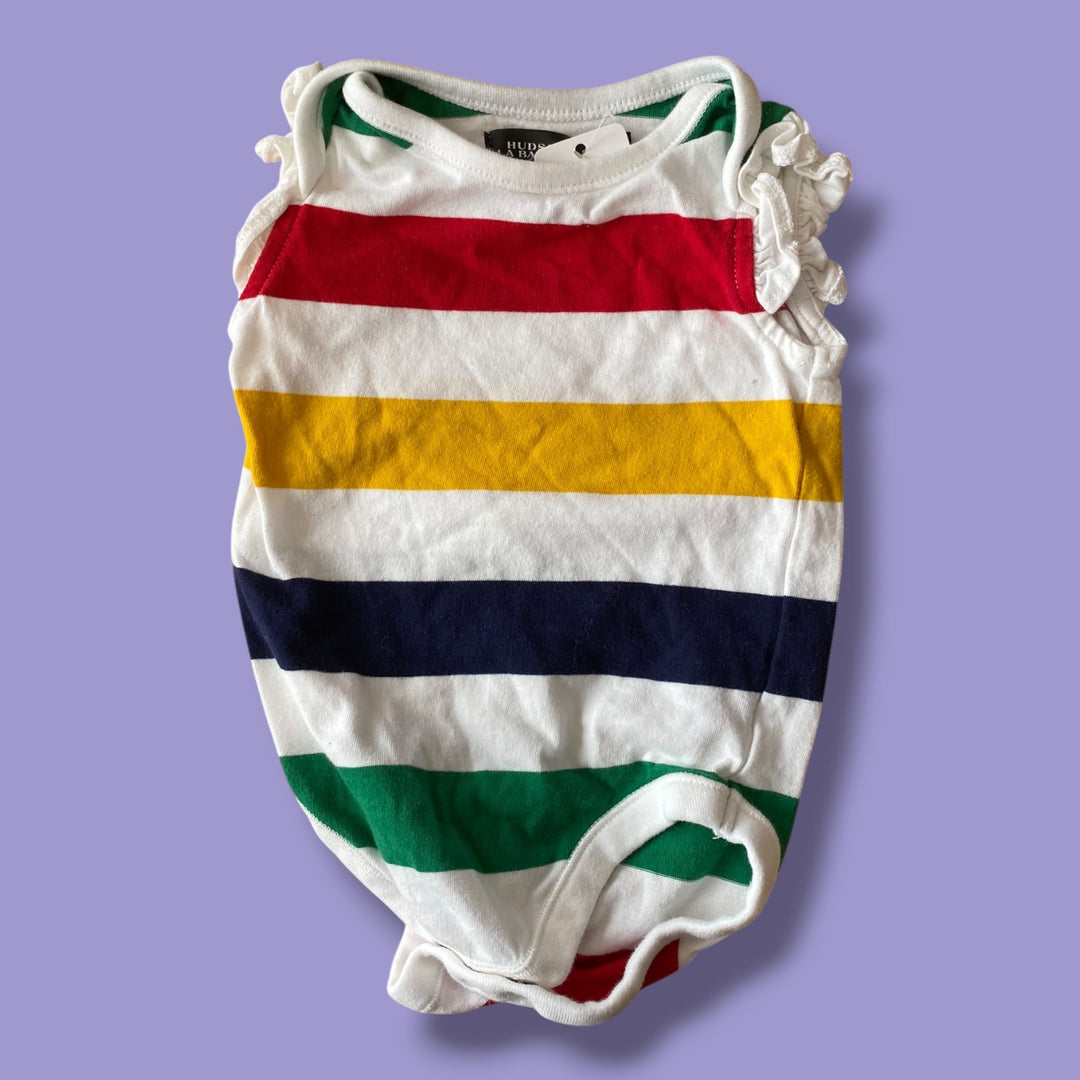 HBC stripes Bodysuit, 3-6m