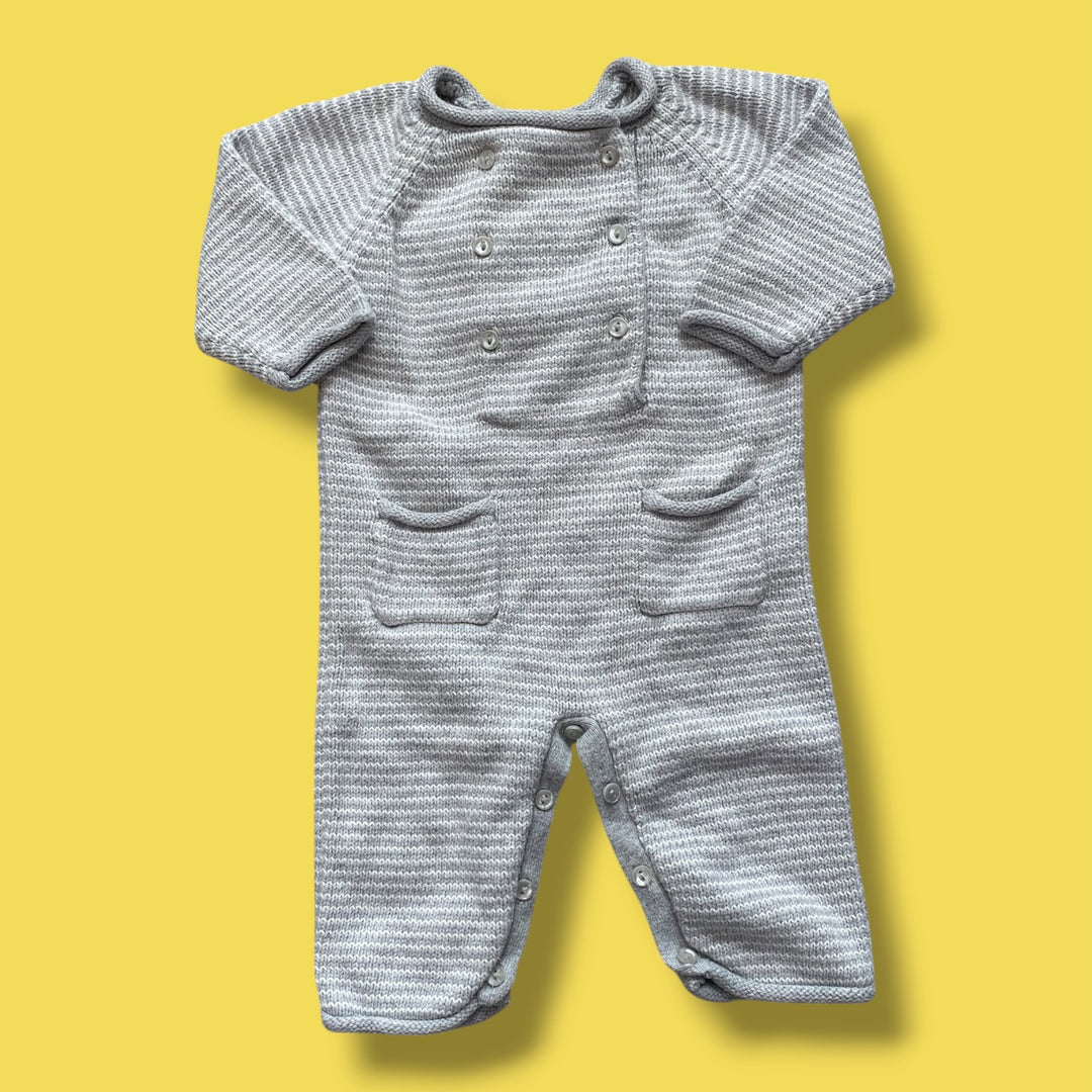 0-3m angel dear knit romper